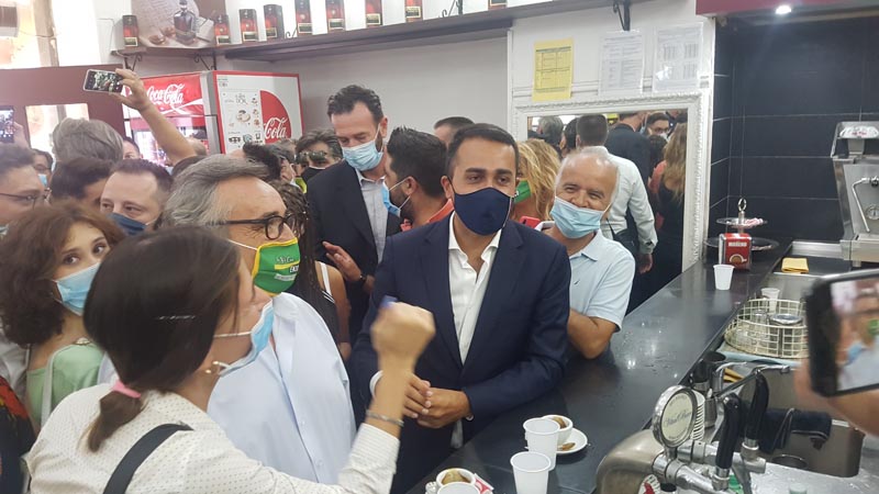 Il sindaco con Luigi Di Maio in campagna elettorale