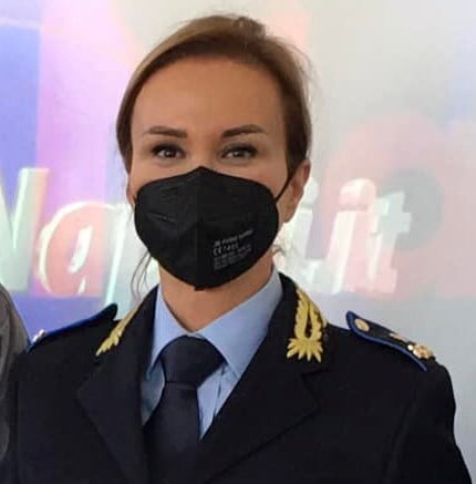 Lucia Rea, comandante della Polizia Metropolitana, che ha diretto l'operazione